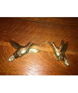 2 1985 Homco 7669 Gold Tone Plastic Hummingbird Wall Decor USA - $13.70 CAD