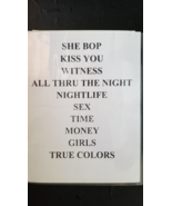 CYNDI LAUPER - ORIGINAL NOT A COPY AMPHITHEATER ST LOUIS CONCERT USED SE... - $102.57 CAD