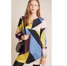 NWT Anthropologie Corey Lynn Calter Abstract dress Sz S Geometric Ballon... - $73.26