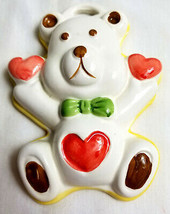 Ceramic Teddy Bear Candy Mold or Wall Hanging Kitchen - £21.97 GBP