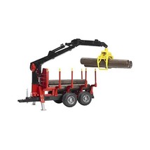 Bruder Forestry Trailer with Loading Crane, 4 Trunks and Grab  - £107.46 GBP