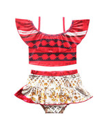 NEW Moana Girls Tankini Bikini One Piece Skirted Swimsuit Bathing Suit - $208.88 MXN