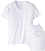 Hanes Ultimate Men&#39;s 6-Pack Best V-Neck T-Shirt, White, X-Large - £36.20 GBP