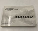 2010 Chevrolet Malibu Owners Manual Handbook OEM E02B27017 - $40.49