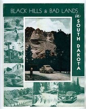 1939 Black Hills &amp; Bad Lands South Dakota Tourist Booklet Incomplete Mt ... - $34.61