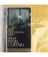 Vintage 1970s Sears Citation Sheer Panel Curtain 54 X 40 NOS Sunflower Y... - $249.70 MXN