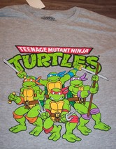 Vintage Style Teenage Mutant Ninja Turtles T-Shirt Mens 2XL Xxl New Gray - $19.80