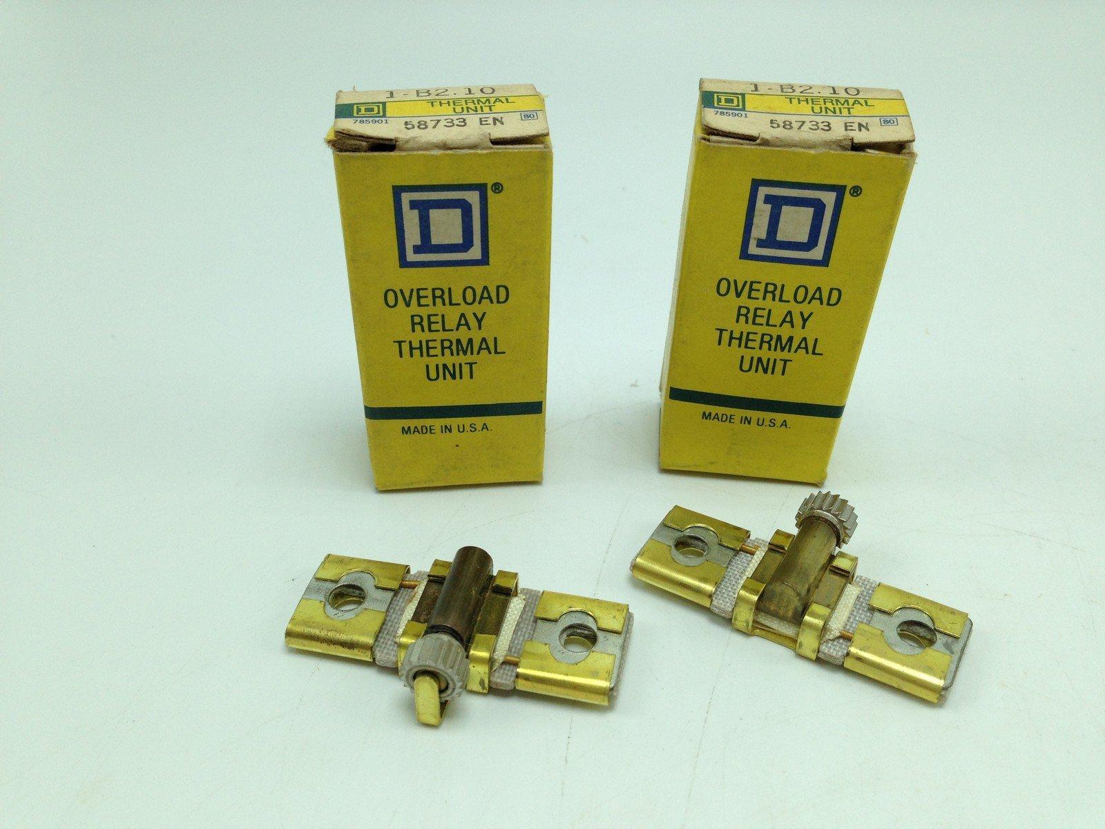 NEW Square D B2.10 Overload Relay Thermal Unit Lot of 2 - $15.66