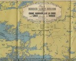 Border Lakes Region Minnesota Map 1939 Crane Namakan Lac La Croix  - £94.85 GBP