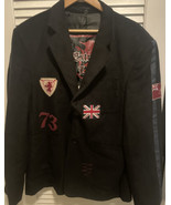 Extreme Land Wool Blend Coat Blazer Jacket w/ Patches XXL - $169.24 CAD