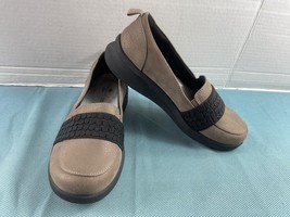 Clarks CloudSteppers Loafers Women 6M Sillian 2.0 Zest Shoes Black Brown... - $24.57