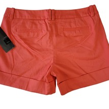 Mossimo Orange Coral Shorts Stretch Preppy Chino Flat Front NEW Women Si... - $9.90