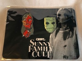 Crypt TV Sunny Family Cult Pin Set Loot Crate Fright Box Exclusive Ename... - $13.99