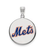SS MLB  New York Mets Large Enamel "Mets" Disc Pendant - $81.81