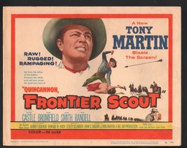 Frontier Scout Lobby Card-Tony Martin stabbing a Native American. - £29.67 GBP