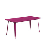 Flash Furniture 31.5 x 63 in. Rectangular Purple Metal Indoor &amp; Outdoor ... - $1,600.12 CAD