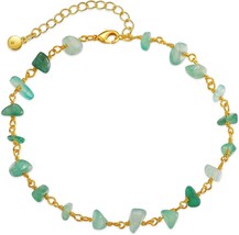 Anklet for Women Gold Foot Handmade Chain 18K Gold Filled Dainty Simple Summer B - £20.99 GBP