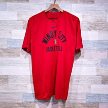 Windy City Bulls NBA G League Nike Dri Fit Mesh Tee Red Mens Large Tall LT - £27.38 GBP