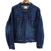 Old Navy Womens XXL Denim Jacket Dark Wash Classic Trucker Preppy Boho R... - £23.03 GBP