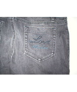 New NWT Womens 26 Designer Love Moschino Black Jeans Distressed Skinny L... - £365.54 GBP