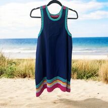 Akemi + Kin Anthropologie Womens Size SMALL Navy Racerback Crochet Midi ... - $24.70