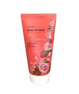 LUNES Rose &amp; Strawberry Wash Off Mask Pore Care Moisturizing Sebum Control - £9.68 GBP
