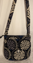 Vera Bradley Canterberry Cobalt Quilted Crossbody Shoulder Bag Purse - £11.59 GBP