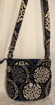 Vera Bradley Canterberry Cobalt Quilted Crossbody Shoulder Bag Purse - £11.56 GBP