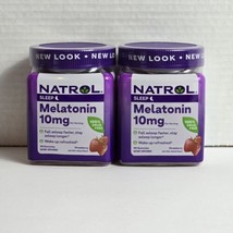 Lot of (2) Natrol Melatonin 10 MG Gummies, 90 count each Strawberry exp 06/2024 - £7.09 GBP