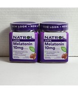 Lot of (2) Natrol Melatonin 10 MG Gummies, 90 count each Strawberry exp 06/2024 - $8.89