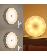 LED Motion Sensor Lights x6 – USB Rechargeable (Magnetic Mount) - $13.99