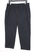 LL Bean 12 Navy Blue Favorite Fit Wrinkle-Free Midrise Straight Bayside Pants - £20.54 GBP