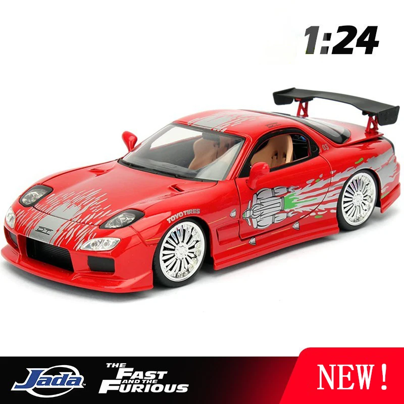 1:24 Mazda RX7 1993 Supercar Alloy Car Diecasts &amp; s Model Miniature Scale - £35.47 GBP