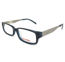 Converse Kids Eyeglasses Frames TELL ME NAVY Blue Silver Rectangular 50-15-135 - £33.32 GBP