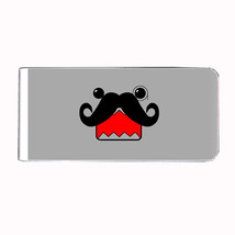 Metal Money Clip Bills Card Metal Holder Clip Rectangle Cool Mustache D3 - $11.83