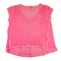 Abercrombie &amp; Fitch pink T-shirt  cap sleeve longer at the back Sz L - $346.16 MXN