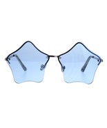 Sternform Sonnenbrille Brille Süß Stars Linse Halb Rahmenlosen Rahmen UV... - $15.90 CAD