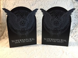 Supernatural Join The Hunt Black Metal Bookends Culturefly Winchester Brothers - £35.20 GBP