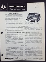 Motorola 1956 Buick Auto Radio Service Manual Model BKA6T - $6.93