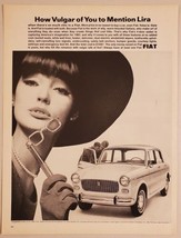 1964 Print Ad Fiat 4-Door Cars Elegant Beautiful Lady How Vulgar of You - £14.37 GBP