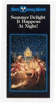 Walt Disney World Summer Delight It Happens at Night Brochure with Map 1978 - £29.58 GBP