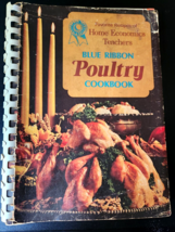 Blue Ribbon Poultry Cookbook 1973 home economics teacher mcm tradwife spiral vtg - £2.80 GBP