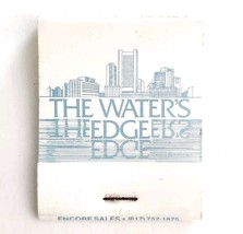 Water&#39;s Edge Restaurant Vintage Matchbook Wharf Museum Boston Unstruck E19F - $366.58 MXN