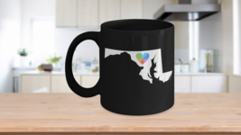 Maryland Mug Chesapeake Bay Black Coffee Cup State Home Tie Dye Love Heart - £17.33 GBP+