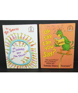Dr. Seuss ~ &quot;Oh, The Thinks You Can Think&quot; 1975 + &quot;Oh Say Can You Say&quot; H... - £31.45 GBP