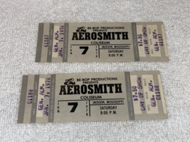 Aerosmith 2 Original 1978 Unused Concert Tickets Day Of Show Steven Tyler Usa - £19.96 GBP