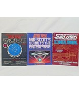 3 Pc Lot of Star Trek Books / Literature Softcover Fan Books - $31.25