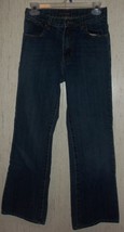 EXCELLENT BOYS OLD NAVY ADJUSTABLE WAIST BOOT CUT BLUE JEANS   SIZE 16 - £19.77 GBP