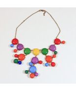 Colorful Cast Resin Fashion Statement Necklace 16 to 24 inches SKU A-012 - $180.15 MXN