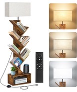 6 Tier Tree Bookshelf With Light &amp; Remote, Small Bookcase With Storage, ... - $106.93 CAD
